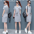 Img 2 - Short Sleeve Mid-Length Sporty Slimming Summer Dress