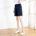 Img 7 - Women Summer Cotton Shorts Korean Solid Colored Loose Casual Student Bermuda