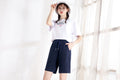 IMG 111 of Women Summer Cotton Shorts Korean Solid Colored Loose Casual Student Bermuda Shorts