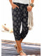 Img 1 - Popular Summer Printed Elastic Waist Beach Loose Casual Three Quarter Wide Leg Women Pants Beachwear