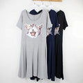Img 3 - Summer Flare Kitty Short Sleeve Slimming Singlet Modal Dress