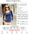 IMG 104 of Solid Colored Long Sleeved T-Shirt Women High Collar Warm Undershirt Outerwear