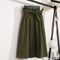 Img 8 - Summer Art Long Mid-Length Short Women High Waist Single-Breasted A-Line Skirt
