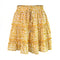 Img 6 - Summer Europe Women High Waist Ruffle Floral Skirt Printed Beach A Line Skirt