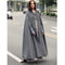 Img 4 - Europe Hooded Shawl Lengthen Coat Women