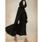Europe Hooded Shawl Lengthen Coat Women Outerwear