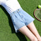 Img 7 - Denim Shorts Women Summer Korean Loose Black High Waist Burr Fringe