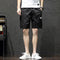 Img 2 - Summer Cotton Shorts Men Trendy Breathable knee length Casual Pants Korean Loose Beach