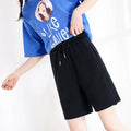 Img 3 - Women Summer Cotton Shorts Korean Solid Colored Loose Casual Student Bermuda