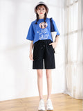 IMG 107 of Women Summer Cotton Shorts Korean Solid Colored Loose Casual Student Bermuda Shorts