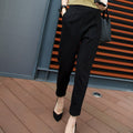 Img 5 - Trendy Harem Pants Women Summer Loose Casual Slim-Fit Suit Black Slim Look