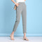 Img 7 - Summer Casual Pants Women Ice Silk Cotton Blend Loose Straight Ankle-Length Korean High Waist Thin