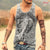 Img 1 - Europe Summer Sleeveless T-Shirt Elephant Alphabets Printed Casual Round-Neck Men Tank Top