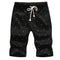 Img 3 - Summer Cotton Plus Size Casual Shorts Men Bermuda Solid Colored Pants Beach Elastic Shorts