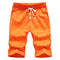 Img 4 - Summer Cotton Plus Size Casual Shorts Men Bermuda Solid Colored Pants Beach Elastic Shorts