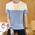 Img 8 - Summer Thin Short Sleeve Tops Men Korean Trendy All-Matching Minimalist Mix Colours Student Casual Half Sleeved T-Shirt
