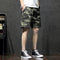 Img 1 - Summer Cotton Shorts Men Trendy Breathable knee length Casual Pants Korean Loose Beach