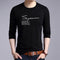 Long Sleeved T-Shirt Tops Cotton Trendy Round-Neck Matching Sweatshirt Outerwear