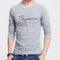 Long Sleeved T-Shirt Tops Cotton Trendy Round-Neck Matching Sweatshirt Outerwear