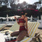 Img 3 - Korea Two Piece Swimsuit Women insSpa High Waist Shorts Bare Back Flattering Sexy