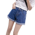 Img 4 - Denim Shorts Women High Waist Summer Korean Loose chicSlim Look Popular Hot Pants insOutdoor
