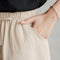 Img 5 - Summer Loose Line Cotton Blend Plus Size Student Sporty Casual Women Wide Leg Pants Shorts