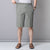 Img 2 - Summer Elderly Men Shorts Loose Casual Beach Pants Multicolor Flaxen