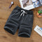 Shorts Men Pants Summer Casual Loose Korean Cotton Blend knee length Beach Shorts