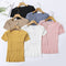 Img 1 - Summer Silk Sweater Short Sleeve Knitted T-Shirt Women Round-Neck Fitting Tops Undershirt Thin