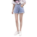 Img 9 - Denim Shorts Women High Waist Summer Korean Loose chicSlim Look Popular Hot Pants insOutdoor