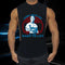 Men Splitted Tank Top Matching Solid Colored Sleeveless Sporty Cotton Vest Muscle Training Fitness Tank Top