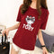 Img 3 - Hong Kong Short Sleeve T-Shirt Women insStudent Plus Size Loose Summer All-Matching bfHalf Sleeved Kitty Tops