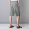 Img 3 - Summer Elderly Men Shorts Loose Casual Beach Pants Multicolor Flaxen