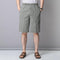 Summer Elderly Men Shorts Loose Casual Beach Pants Multicolor Flaxen Shorts