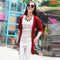 Korean Pocket Loose Thin Long Sleeved See Through Mid-Length Sweater Cardigan Women Outerwear