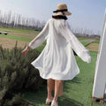 IMG 137 of Loose Plus Size Pound Lazy Mid-Length Thin Sweater Cardigan Women Outerwear
