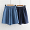 IMG 102 of Summer Bermuda Shorts Denim Solid Colored Loose Casual All-Matching Wide Leg Pants Ultra-Thin Breathable Shorts
