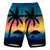 Img 3 - Plus Size Men Mid-Length Shorts DDigital Printed Casual Beach Pants Island Sunset Series Gradient Beachwear