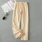 IMG 105 of Cozy Cotton Simple And Natural Pajamas Pants Women Loungewear Casual Solid Colored Sleepwear