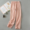 Cozy Cotton Simple And Natural Pajamas Pants Women Loungewear Casual Solid Colored Sleepwear