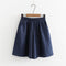 Summer Bermuda Shorts Denim Solid Colored Loose Casual All-Matching Wide Leg Pants Ultra-Thin Breathable Shorts