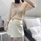Summer Korean High Waist Slim-Look A-Line Pants Cotton Wide Leg Shorts Women Student Casual INS Skorts