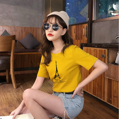 IMG 149 of Plus Size T-Shirt Women Summer Trendy Minimalist Short Sleeve Undershirt T-Shirt