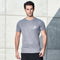 Img 14 - Sporty Men Casual Quick-Drying Jogging Training Fitness Breathable Short Sleeve