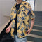 Img 6 - Summer Men Printed Short Sleeve Shirt Hawaii Beach Loose Casual Holiday Travel Tops Men Shirt