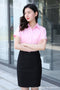 Img 9 - White Blouse Long Sleeved Formal Shirt Slim Look Lapel Cargo Uniform Women Blouse