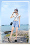 Img 7 - Popular Denim Shorts Women Hot Pants Burr Slim Look Loose Summer Korean