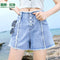 Img 1 - Popular Denim Shorts Women Hot Pants Burr Slim Look Loose Summer Korean