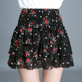 Img 8 - Summer College Printed Chiffon Cake Miniskirt Anti-Exposed Fresh Looking Skorts Teenage Girl Student Skorts