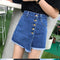 IMG 107 of High Waist Denim Pants Women Korean Teenage Girl Pants Popular Niche A-Line Culottes Shorts